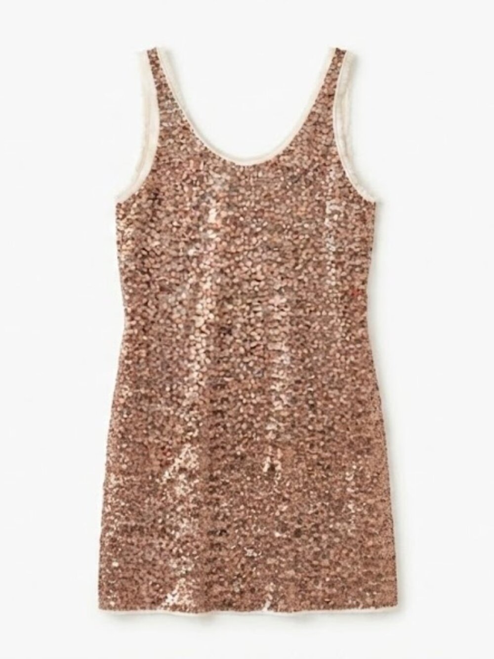 ARITZIA WILFRED Rose Gold Sequin Mini Dress